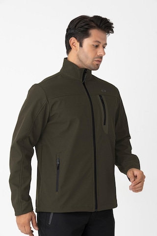 Crozwise Erkek Softshell Spor Mont Haki
