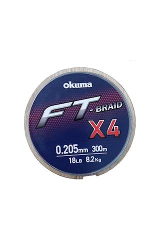 Okuma Ft-x4 Braided Line 300 Mt Grey Örgü Ip Misina