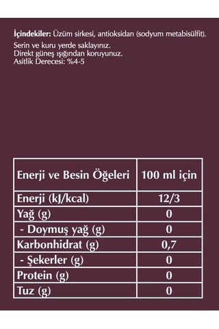 Fersan Üzüm Sirkesi 500 Cc Cam 23869635