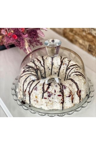 Cam Kapaklı Kek Fanusu