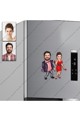 2 Kişi Cezalı-bay Tasarımlı Buzdolabı Magneti/resim Gönder Mag