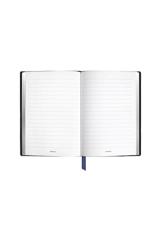 Montblanc Grain Deri Çizgili Orta Boy Not Defteri 222632 Siyah