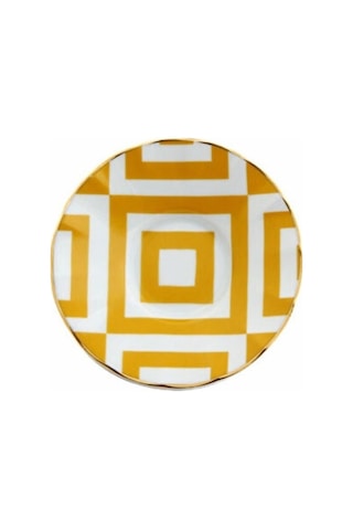 Porland Morocco Ds4 Sarı Ergonomik Çay Tabak 12 Cm - 1 Düzin