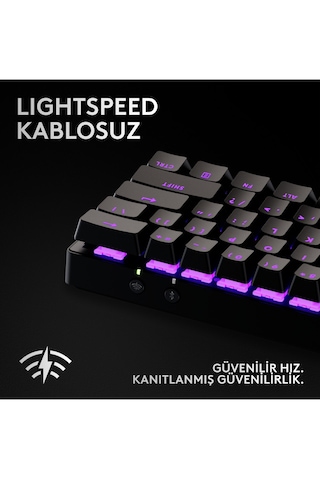 Logitech G Pro X 60 920-011913 RGB Kablosuz Oyuncu Klavye