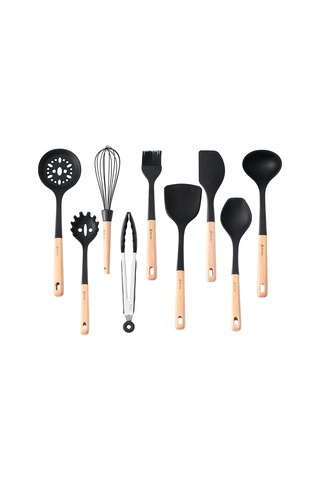 Aryıldız Dailytools 10 Parça Silikon Mutfak Seti Black Renkli