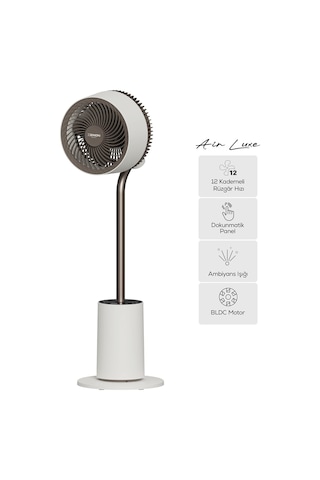 Xenon Smart Ayaklı Vantilatör Air Luxe / Akıllı 120 3d Salınım Sıcaklık Sensörlü 12s Zamanlayıcı X7433