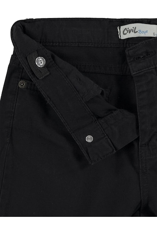 Civil Boys Civil Erkek Çocuk Basic Pantolon Kot Okul Kreş Ve Günlük Kullanım - Siyah
