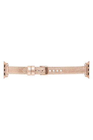 Bloomband Signature Golden Sand Leather Apple Uyumlu Watch Band - 44/45/46/49mm