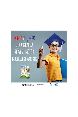 Grovit Kids Sıvı Takviye Edici Şurup 150 ML