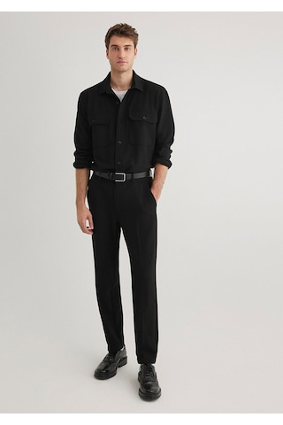 Mavi Siyah Gömlek Regular Fit / Normal Kesim 0211395-900 Siyah