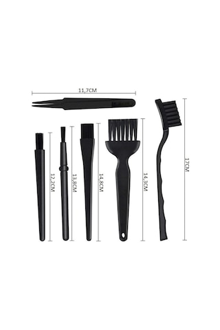 Wellhise Antistatik Plastik Fırça Seti 6 Parça