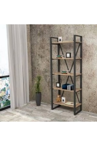 Güvendekoratif Metal Kitaplık Ofis Raf