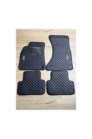 Oto Deri Paspas Audi A4 B8 2008-2015 Uyumlu Sline Sport Kaymaz & Şık Tasarım - Siyah