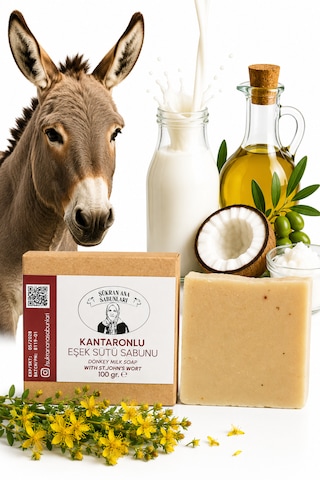 Kantaronlu Zeytin Yağlı Eşek Sütü Sabunu 100 Gr