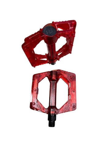 Bike Sky Şeffaf Renkli Platform Geniş Pedal Platform Bisiklet Pedalı Reflektörlü