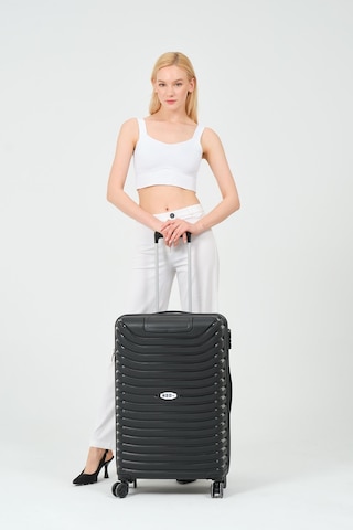 Keo-plus Siyah Orta Boy Silikon Kırılmaz Pp Valiz Siyah