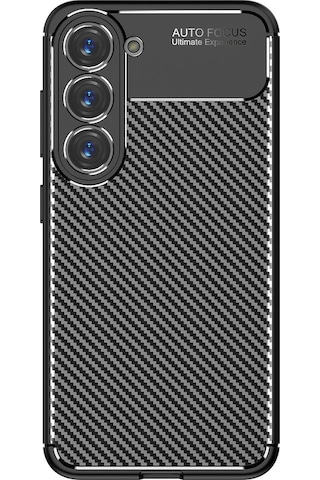 Galaxy S23 Plus Kılıf Zore Negro Karbon Tasarım Silikon Kılıf