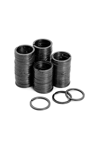 30 Adet Platin Renk 3 Cm Metal Anahtarlık Halkası