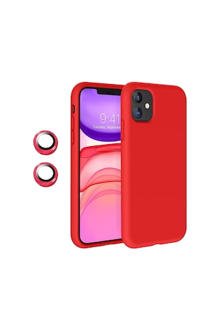 Apple Uyumlu iPhone 11 Kılıf Kamera Lensli Lansman Silikon Kapak