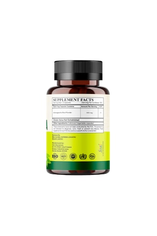 Ashwa/gandha Katkısız Kök Kapsülü 400 Mg, 60 Kapsül