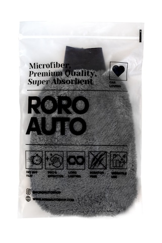 Roro Auto Alpler Mikrofiber Yıkama & Kurulama Seti Yıkama Eldiveni Cam Bezi Kurulama Havlusu