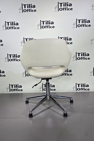 Monaco Çalışma Kesim Koltuğu Konik Sabit Ayak Krem