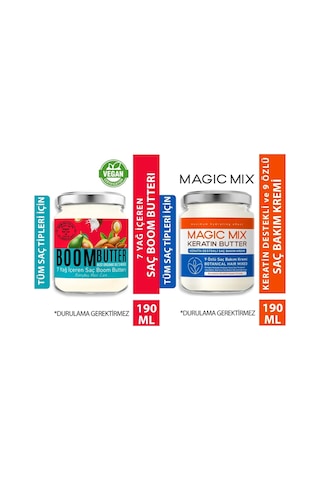 Procsin Boom Butter Herbal Saç Bakım Yağı 190 ML + Magic Mix Keratin Butter 190 ML