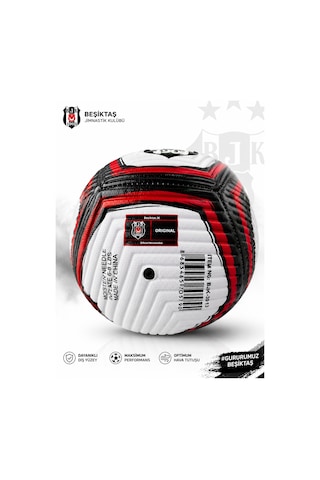 Beşiktaş Lisanslı Futbol Topu No:5 Dikişli Taraftar Topu Antrenman Ve Maç Topu Beyaz