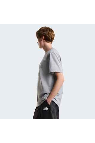 The North Face M Evolution Simple Dome Regular Short Sl Erkek T-shirt-32598 Gri