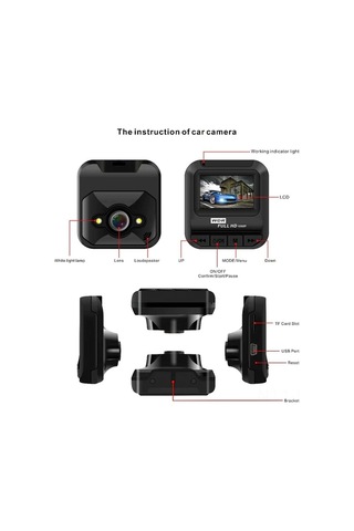 Monyee 1.6 İnç Ekranlı 1080p Tam Hd Araç Dvr Sürücü Kaydedici - Sürekli Kayıt Fonksiyonu