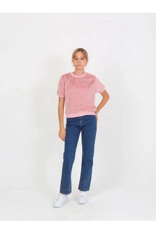 Marions Kız Çocuk Taşlı Jean-15237 Mavi