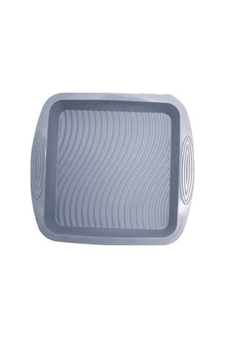 Fastbuy 8 Inç Gri Yuvarlak Silikon Kek Kalıbı, Kare Dikdörtgen Fırın Tavası, Tost Pişirme Kapları Gri