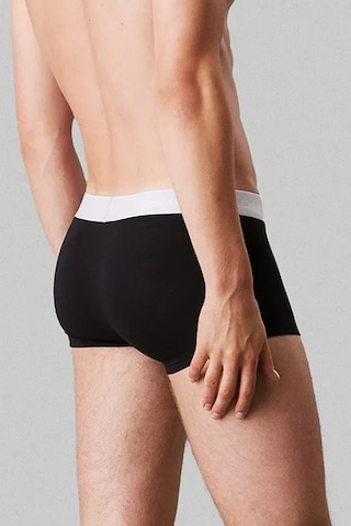 Calvin Klein Icon Cotton Stretch 3 Pack Trunk Erkek 3'lü Paket Pamuklu Boxer Siyah Siyah