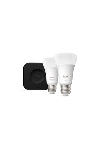Philips Huewca 9w E27 Renkli Akıllı Ampul 2'li Pro Başlangıç Seti Bridge Pro V3 Dahildir Çok Renkli