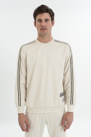 Maraton Comfort Erkek Bisiklet Yaka Taş- Sweatshirt Taş-