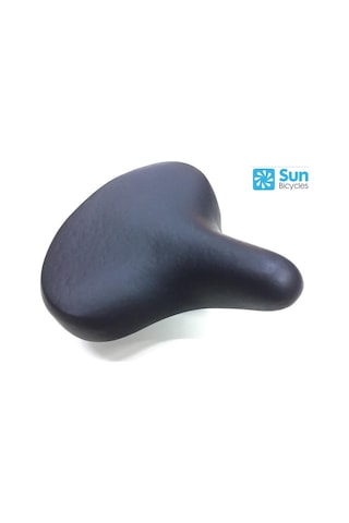 Bisiklet Sele Ultra Geniş E-Bıke&Bisiklet Uyumlu Elastomer Yaylı 27 x 24 CM Siyah