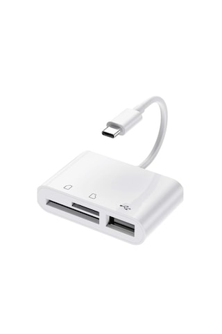 Type-c To Sd/micro Sd + Usb Kart Okuyucu Adaptör
