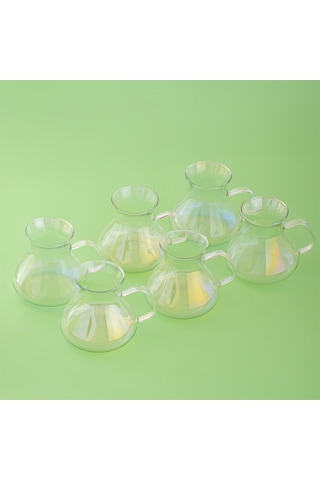 Perotti 16014 Ehl-i Keyf Luster 6'lı 200 Ml Çay Bardağı Seti Şeffaf