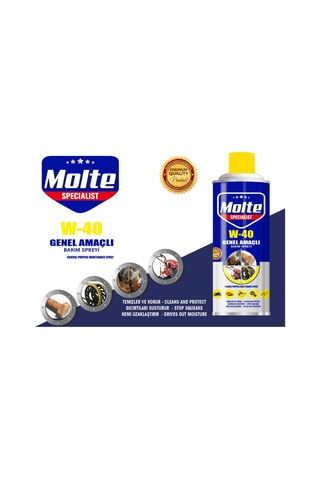 Molte W-40 Yağlayıcı Koruyucu Çok Amaçlı Multi Sprey 400 ML