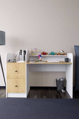 Tilup Çalışma Masası Beyaz-çamçocuk Odası Çalışma Masası Çekm... Beyaz - Atlantik Çam