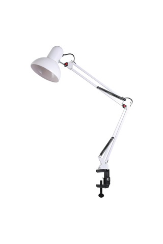 Perro Mandallı Beyaz Ders Çalışma Masası Lambası Beyaz