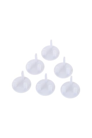 Monyee 6 Adet İngiliz Tipi Beyaz Çocuk Elektrik Prizi Koruyucu Kapağı - Şok Engeli, Güvenli Ev