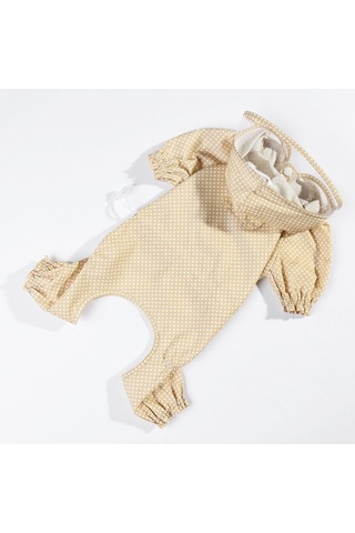 Köpek Yağmurluk Dışarı Dört Ayak Su Geçirmez Toz Giysiler Pet Yağmurluk, Boyut: Xl Kayısı