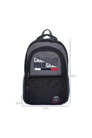 Cambridge Polo Club Unisex Fonksiyonel Ortaokul Sırt Çantası Gri