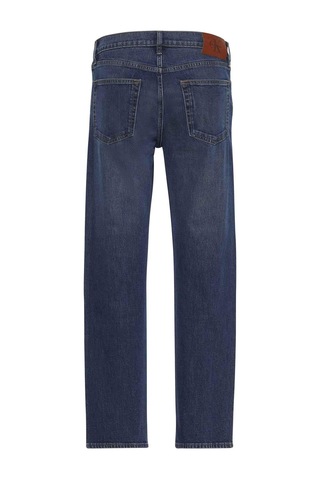 Calvin Klein Standart Straight Oil Slick Mavi Erkek Jean-11116 Mavi