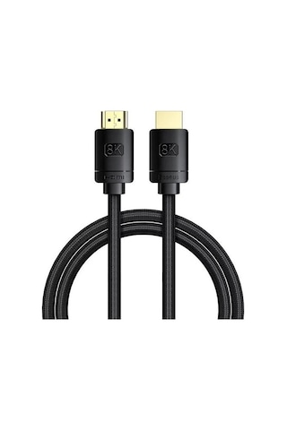 Baseus Hd Series 8k Hdmı 60hz 2.1 Örgülü Görüntü Aktarma Kablosu 48 Gbps 1 Metre