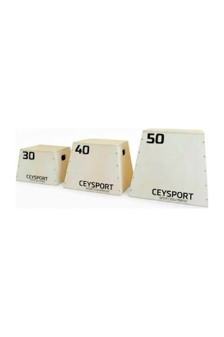 Wood Plyo Sıçrama Kutusu 30-40-50 Cm Set