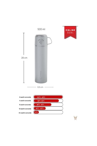 Trailmate Serisi Bardaklı 500 Ml Çelik Termos Acı Kahverengi 12734955