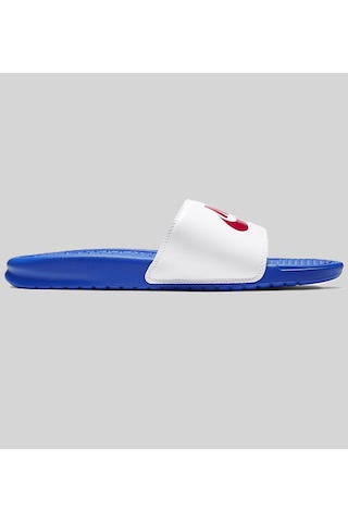 Nike Futura Benassi Slide Blue-white-red Unisex Mavi-beyaz Terlik Tek Bantlı Mavi - Beyaz