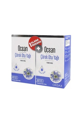 Ocean Çörek Otu Yağı 1000 mg 60 Kapsül 1+1
